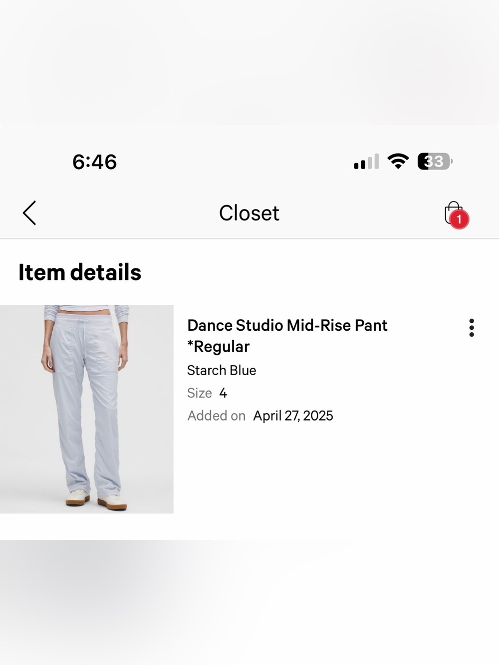 lululemon athletica Dance Studio Mid-Rise Pants - Starch Blue